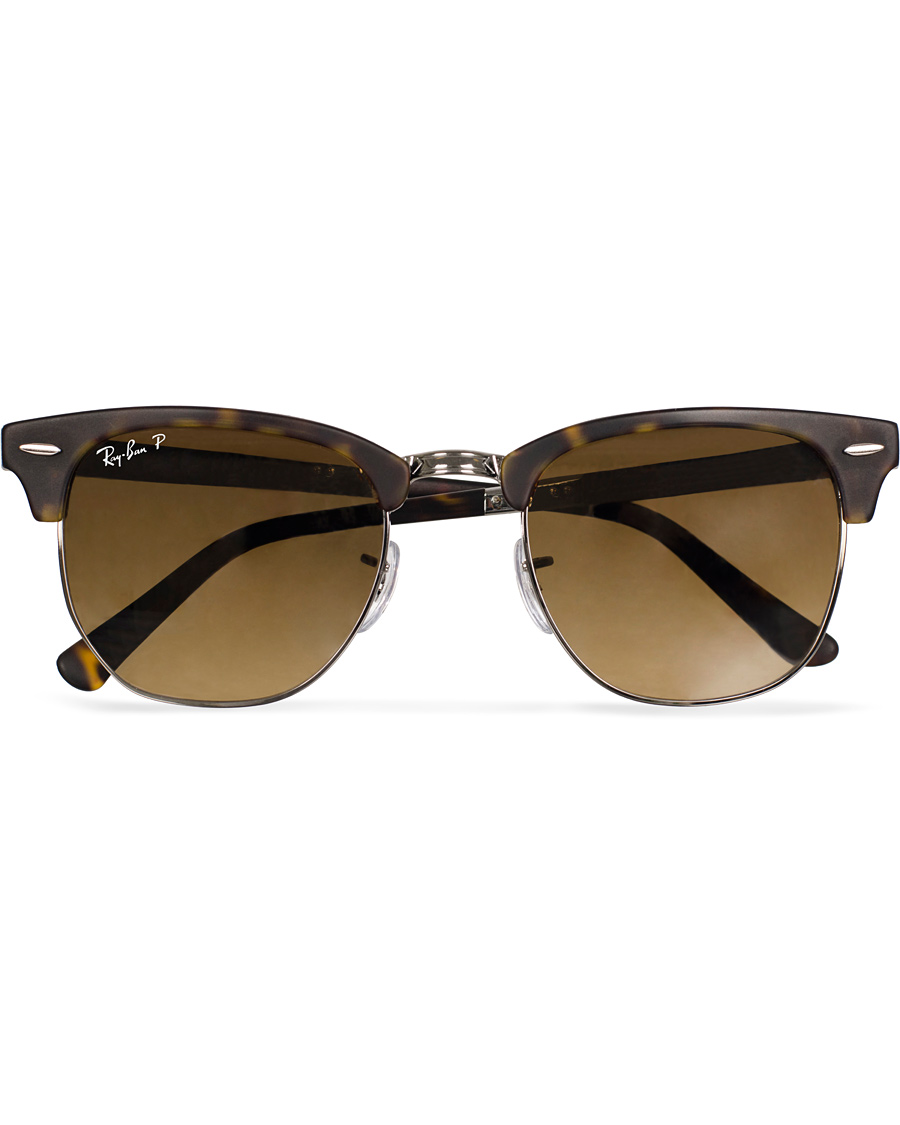 Herre | Ray-Ban Clubmaster Folding Polarized Sunglasses Havana/Brown | Ray-Ban | Clubmaster Folding Polarized Sunglasses Havana/Brown
