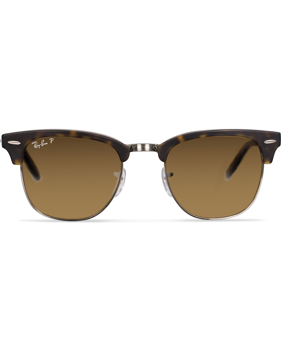 Herre | Ray-Ban Clubmaster Folding Polarized Sunglasses Havana/Brown | Ray-Ban | Clubmaster Folding Polarized Sunglasses Havana/Brown