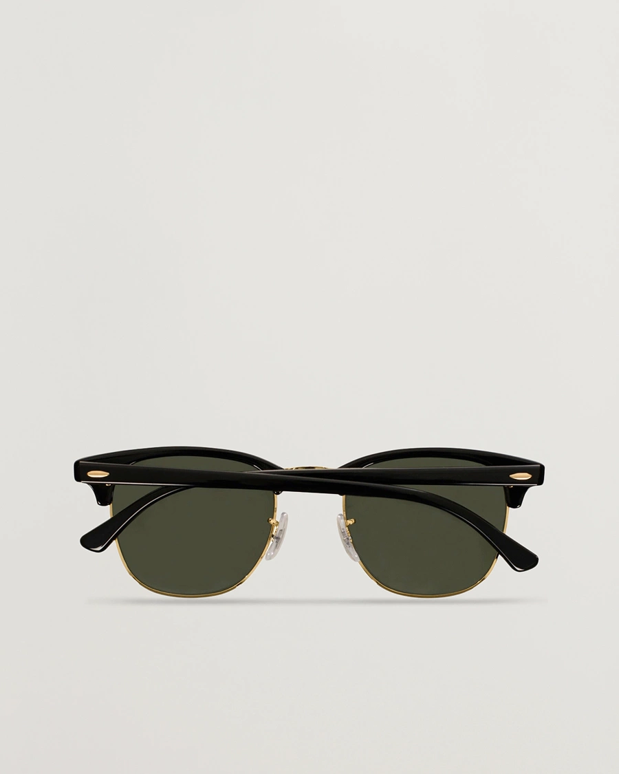 Herre | Solbriller | Ray-Ban | Clubmaster Sunglasses Ebony/Crystal Green