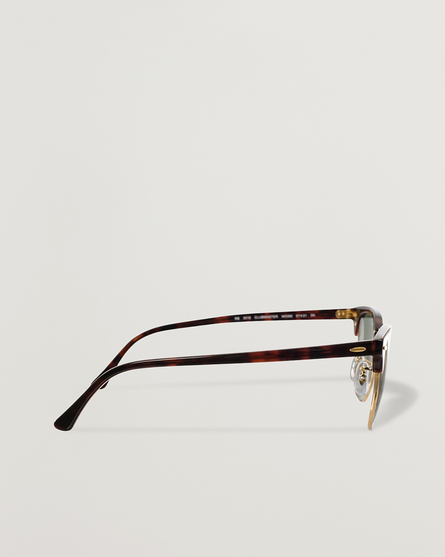 Herre | Solbriller | Ray-Ban | Clubmaster Sunglasses Mock Tortoise/Crystal Green