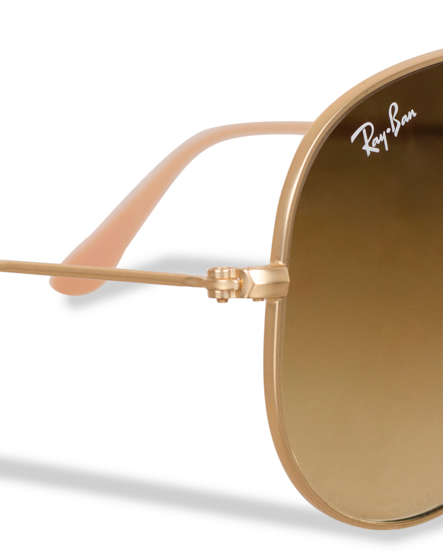 Herre | Ray-Ban Aviator Large Metal Sunglasses Matt Gold/Brown | Ray-Ban | Aviator Large Metal Sunglasses Matt Gold/Brown
