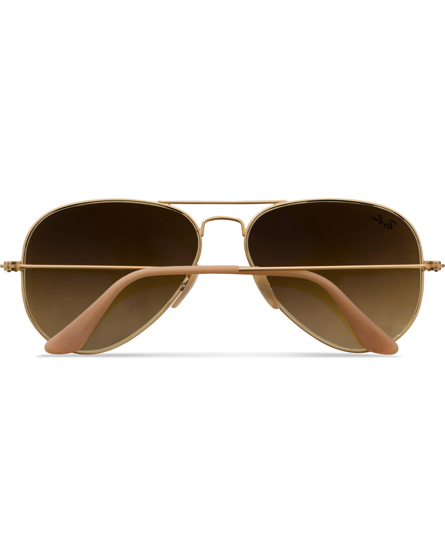 Herre | Ray-Ban Aviator Large Metal Sunglasses Matt Gold/Brown | Ray-Ban | Aviator Large Metal Sunglasses Matt Gold/Brown