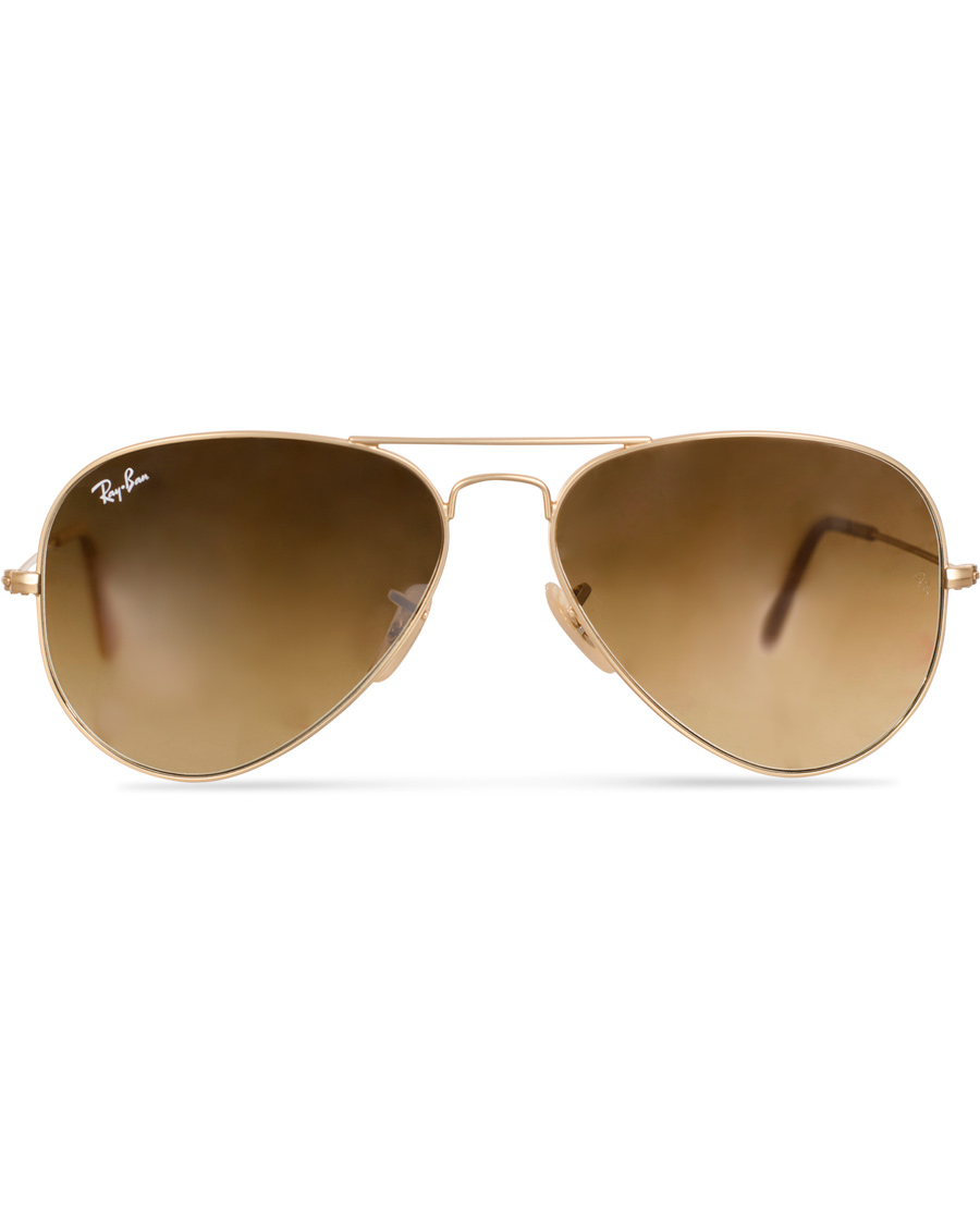 Herre | Ray-Ban Aviator Large Metal Sunglasses Matt Gold/Brown | Ray-Ban | Aviator Large Metal Sunglasses Matt Gold/Brown