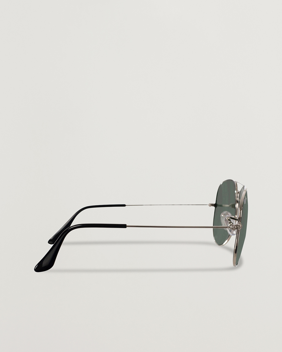 Herre | Solbriller | Ray-Ban | 0RB3025 Aviator Large Metal Sunglasses Silver/Grey Mirror