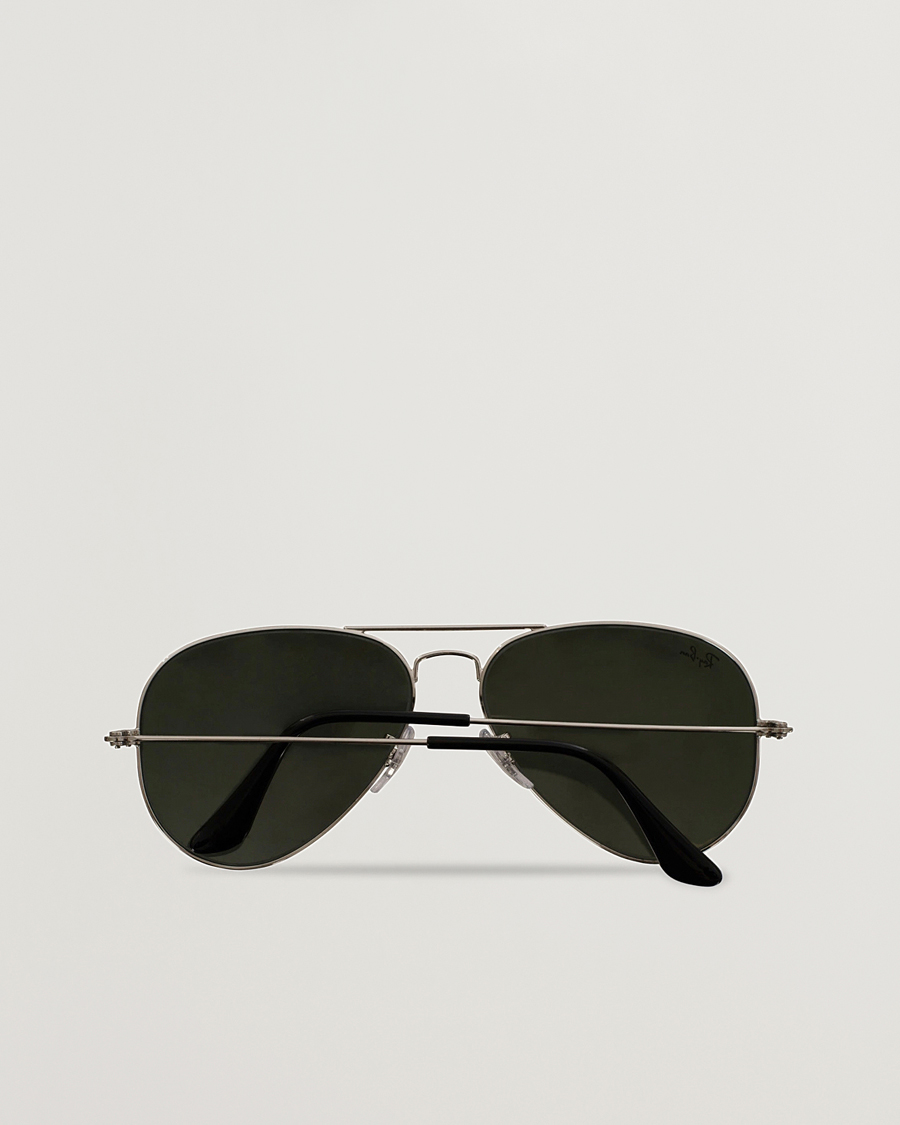 Herre | Solbriller | Ray-Ban | 0RB3025 Aviator Large Metal Sunglasses Silver/Grey Mirror