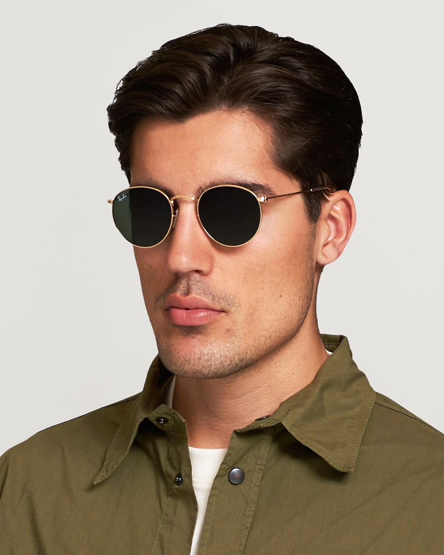 Herre | Assesoarer | Ray-Ban | RB3447 Metal Sunglasses Arista/Crystal Green