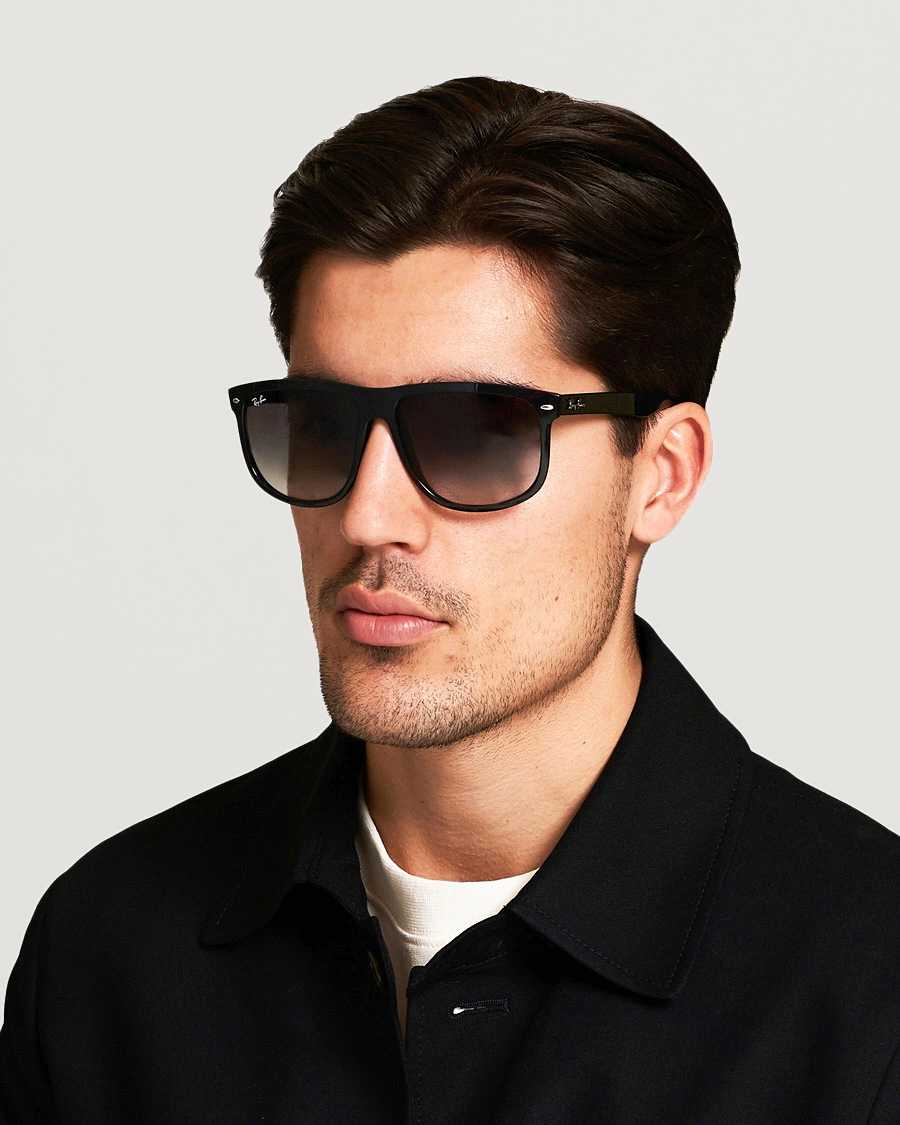 Herre | Firkantede solbriller | Ray-Ban | RB4147 Sunglasses Black/Chrystal Grey Gradient