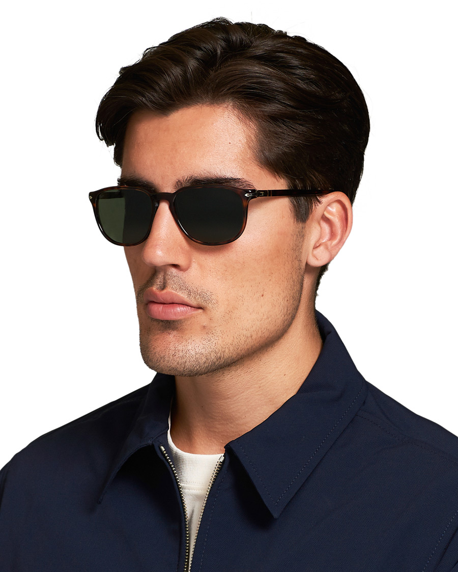 Herre | Persol PO3019S Sunglasses Havana/Crystal Green | Persol | PO3019S Sunglasses Havana/Crystal Green
