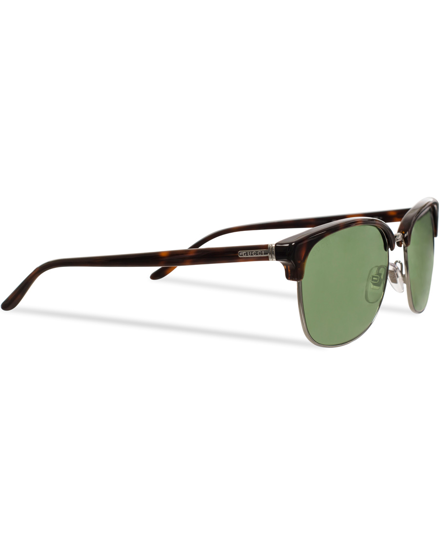 Herre | Gucci GG2227S Sunglasses Havana/Green | Gucci | GG2227S Sunglasses Havana/Green