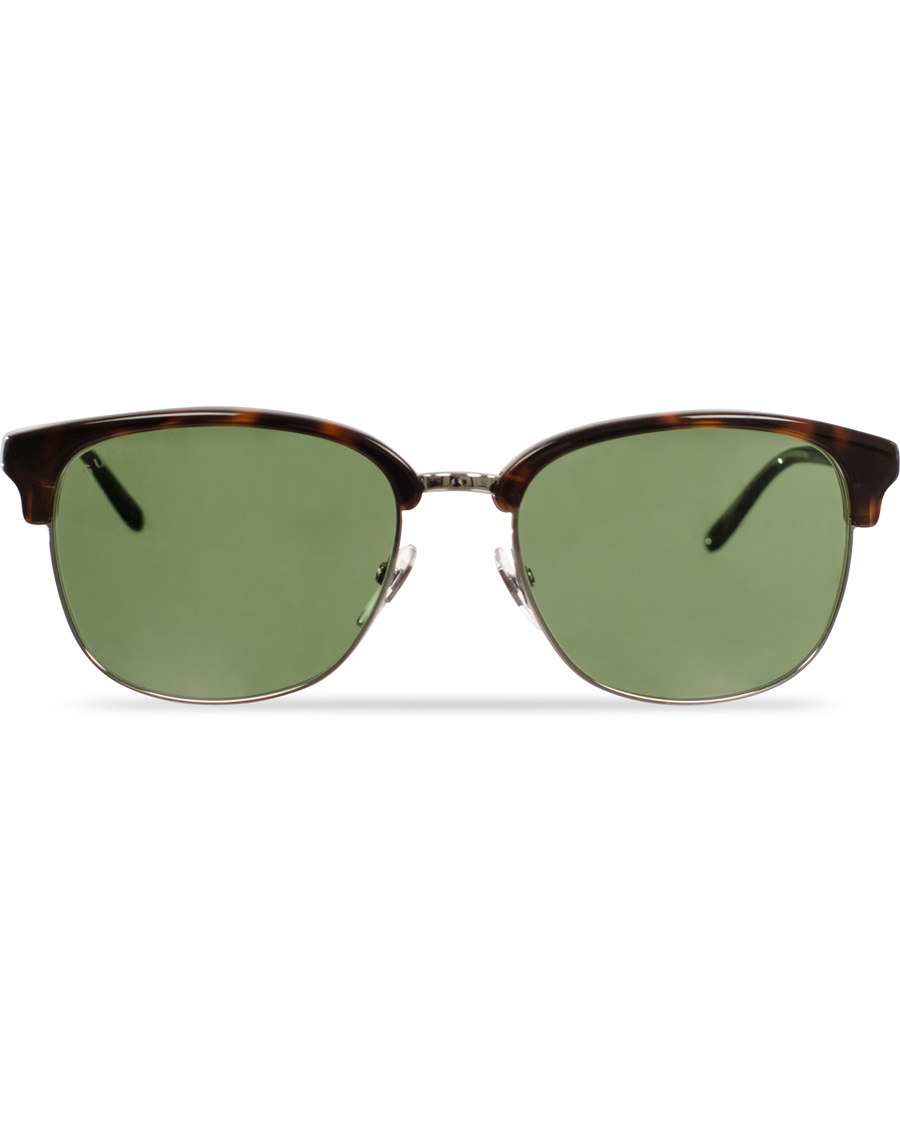 Herre | Gucci GG2227S Sunglasses Havana/Green | Gucci | GG2227S Sunglasses Havana/Green
