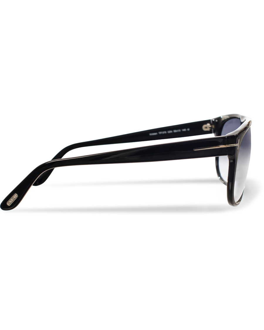 Herre | Tom Ford Kristen FT0375 D-Frame Sunglasses Black/Blue | Tom Ford | Kristen FT0375 D-Frame Sunglasses Black/Blue