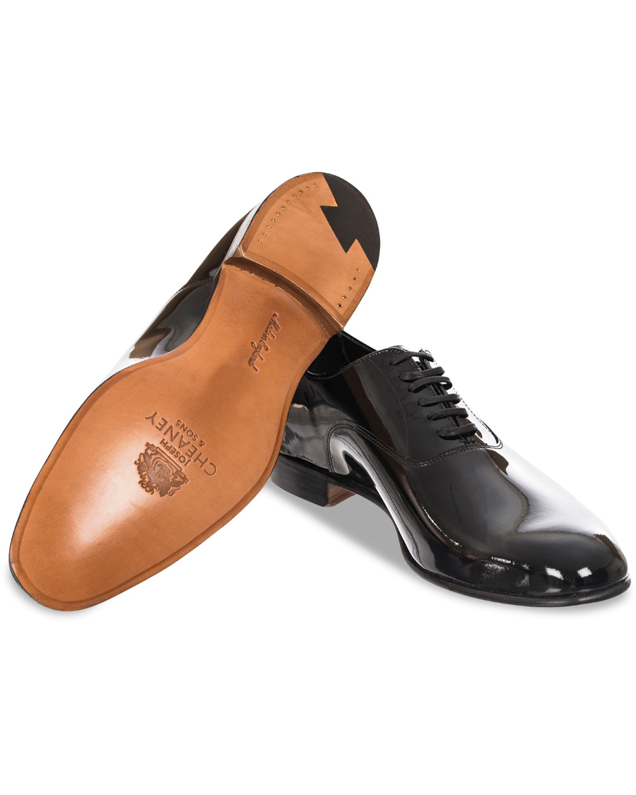 Herre | Cheaney Kelly Oxford Patent Black Leather | Cheaney | Kelly Oxford Patent Black Leather