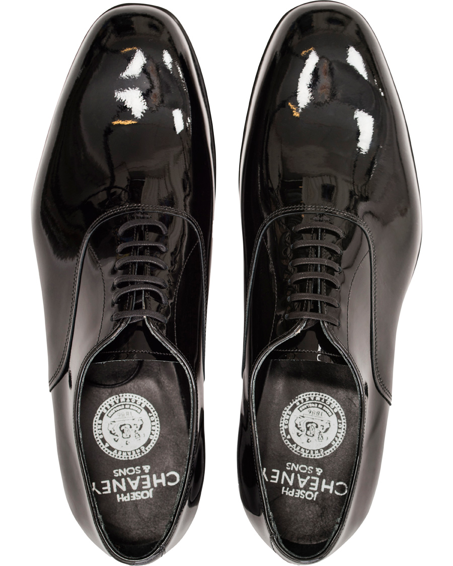 Herre | Cheaney Kelly Oxford Patent Black Leather | Cheaney | Kelly Oxford Patent Black Leather