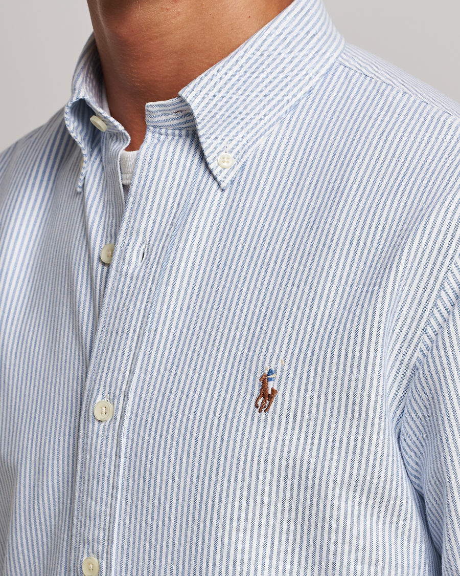 Ralph Lauren Custom Fit Oxford Shirt Blue - CareOfCarl.dk