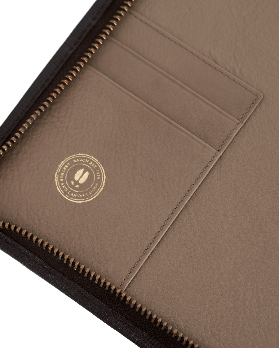 Herre | Baron Zip Folder Brown Leather | Baron | Zip Folder Brown Leather