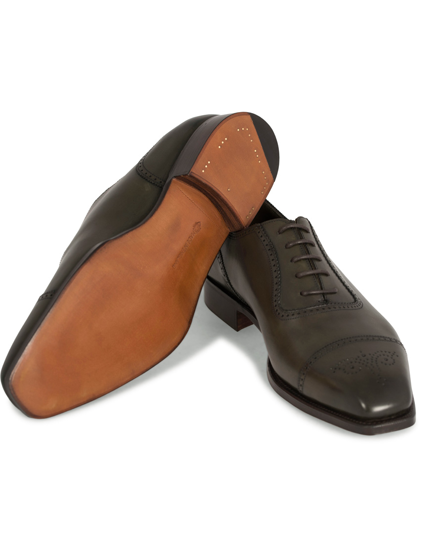 Herre | Edward Green Lichfield II Brogue Olive Antique Calf | Edward Green | Lichfield II Brogue Olive Antique Calf