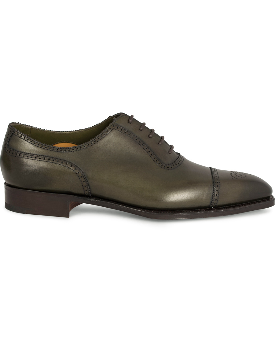 Herre | Edward Green Lichfield II Brogue Olive Antique Calf | Edward Green | Lichfield II Brogue Olive Antique Calf