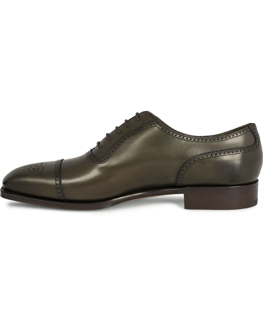 Herre | Edward Green Lichfield II Brogue Olive Antique Calf | Edward Green | Lichfield II Brogue Olive Antique Calf