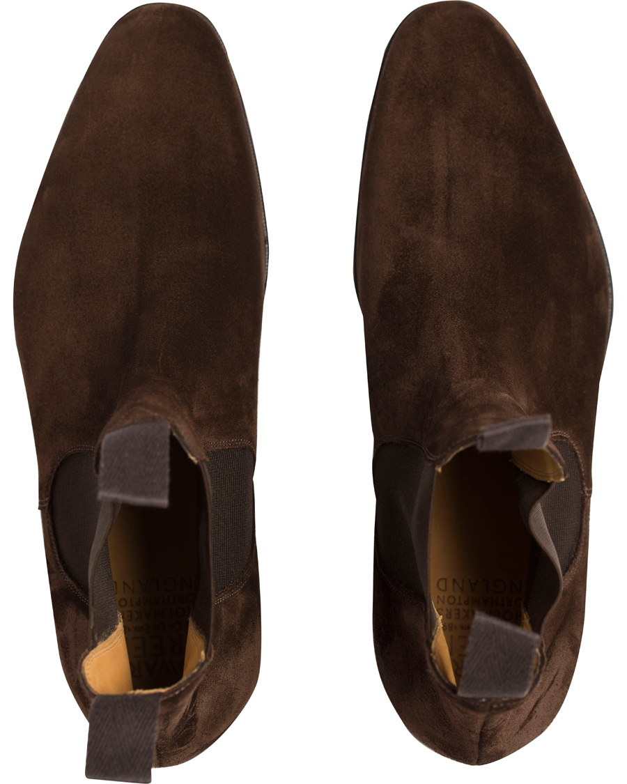 Herre | | Edward Green | Newmarket Chelsea Boot Mink Suede