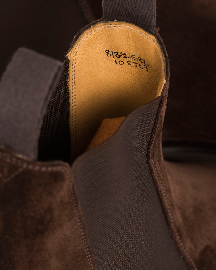 Herre | | Edward Green | Newmarket Chelsea Boot Mink Suede