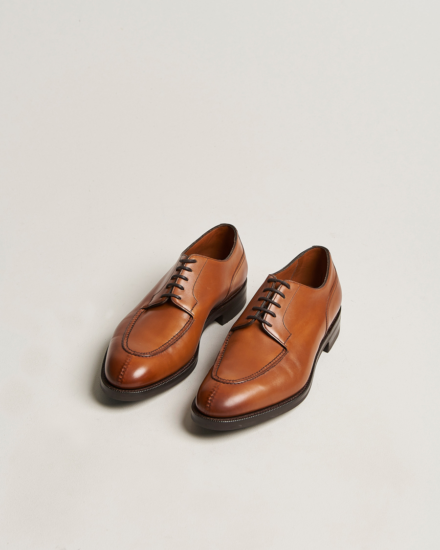 Herre | Håndlavede sko | Edward Green | Dover Split Toe Derby Chestnut