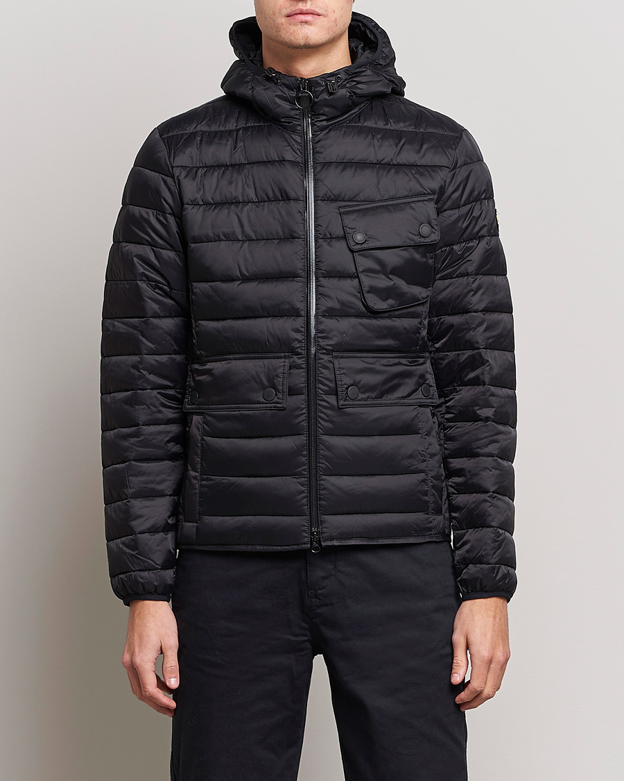 Herre | Udsalg | Barbour International | Ouston Hooded Quilt Jacket Black