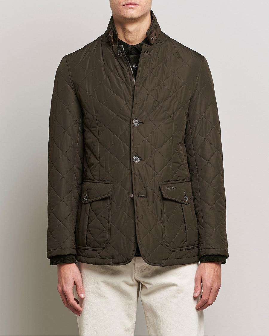 Herre | Forårsjakker | Barbour Lifestyle | Quilted Lutz Jacket  Olive