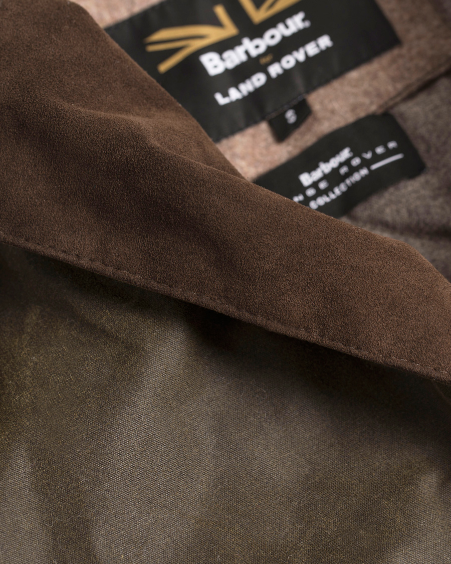 Herre | Jakker | Barbour for Land Rover | Boneyard Wax Jacket Olive