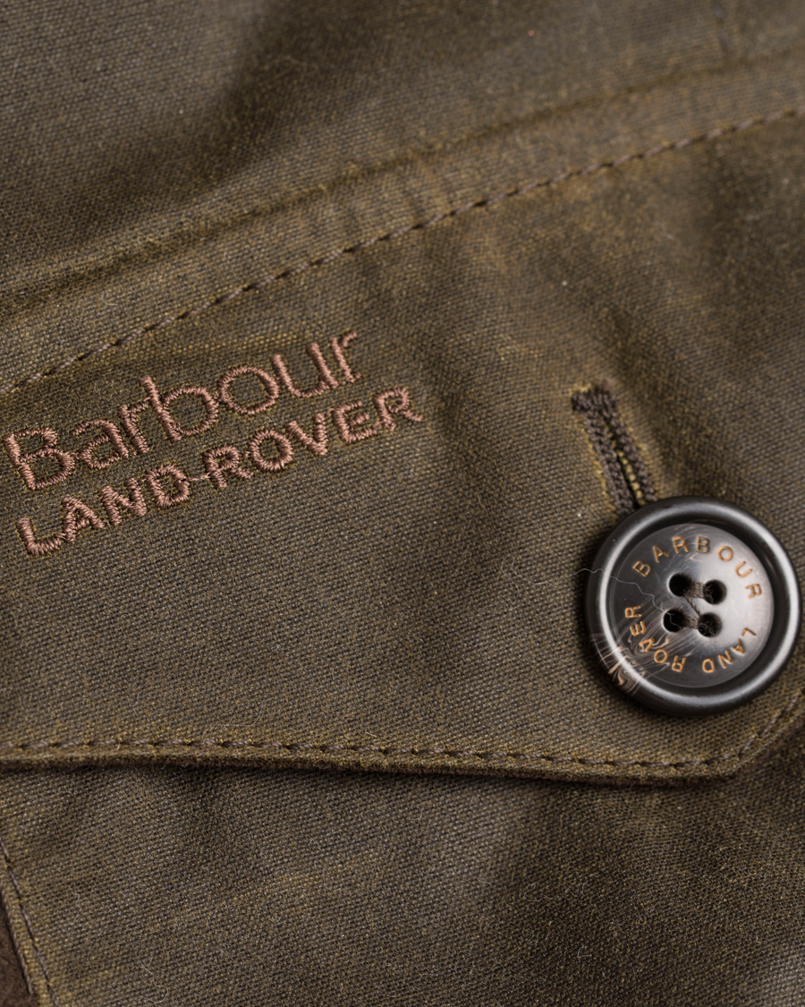 Herre | Jakker | Barbour for Land Rover | Boneyard Wax Jacket Olive