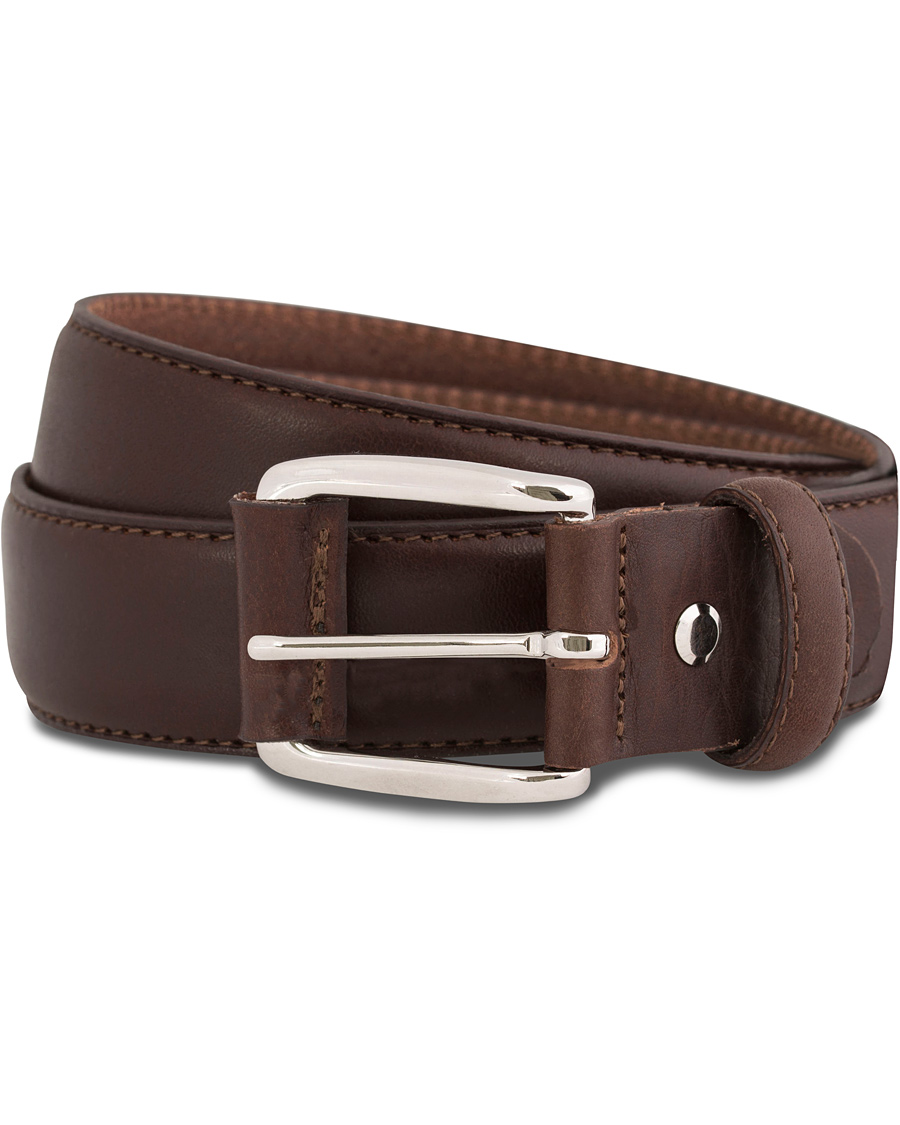 Herre | GANT Plain Leather 3,5 cm Belt Dark Brown | GANT | Plain Leather 3,5 cm Belt Dark Brown