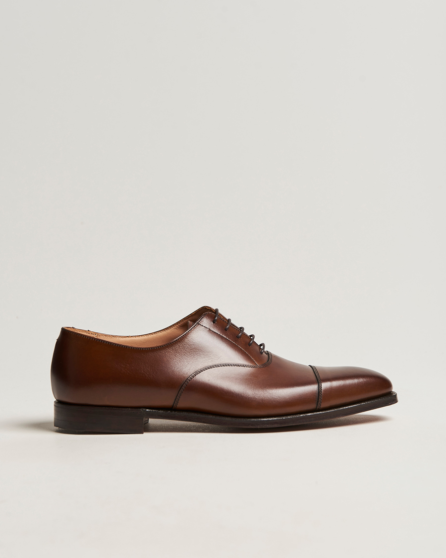 Herre | Oxfords | Crockett & Jones | Hallam Oxford Dark Brown Calf