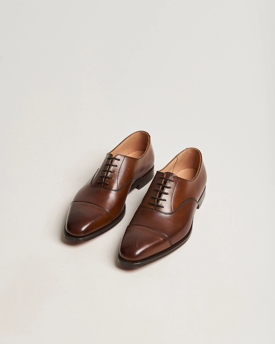 Herre | Håndlavede sko | Crockett & Jones | Hallam Oxford Dark Brown Calf