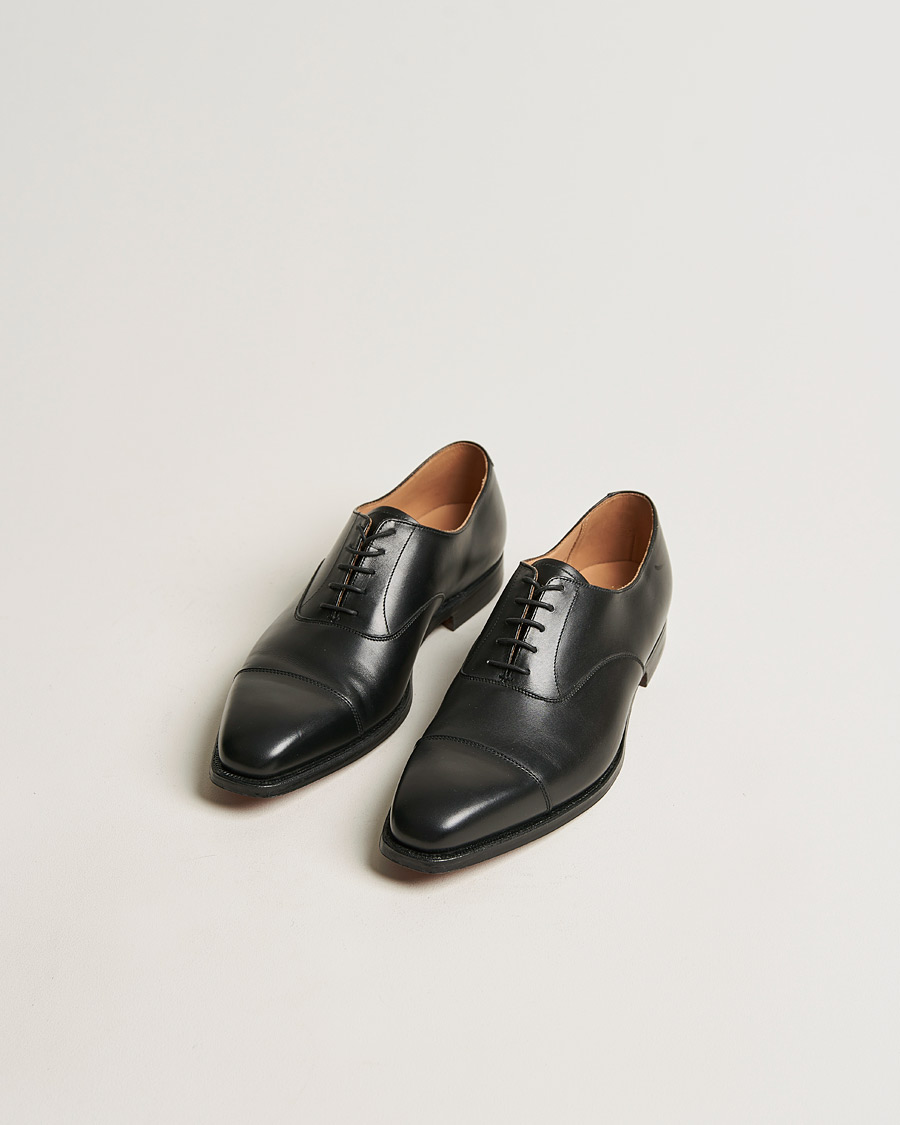 Herre | Håndlavede sko | Crockett & Jones | Hallam Oxford Black Calf
