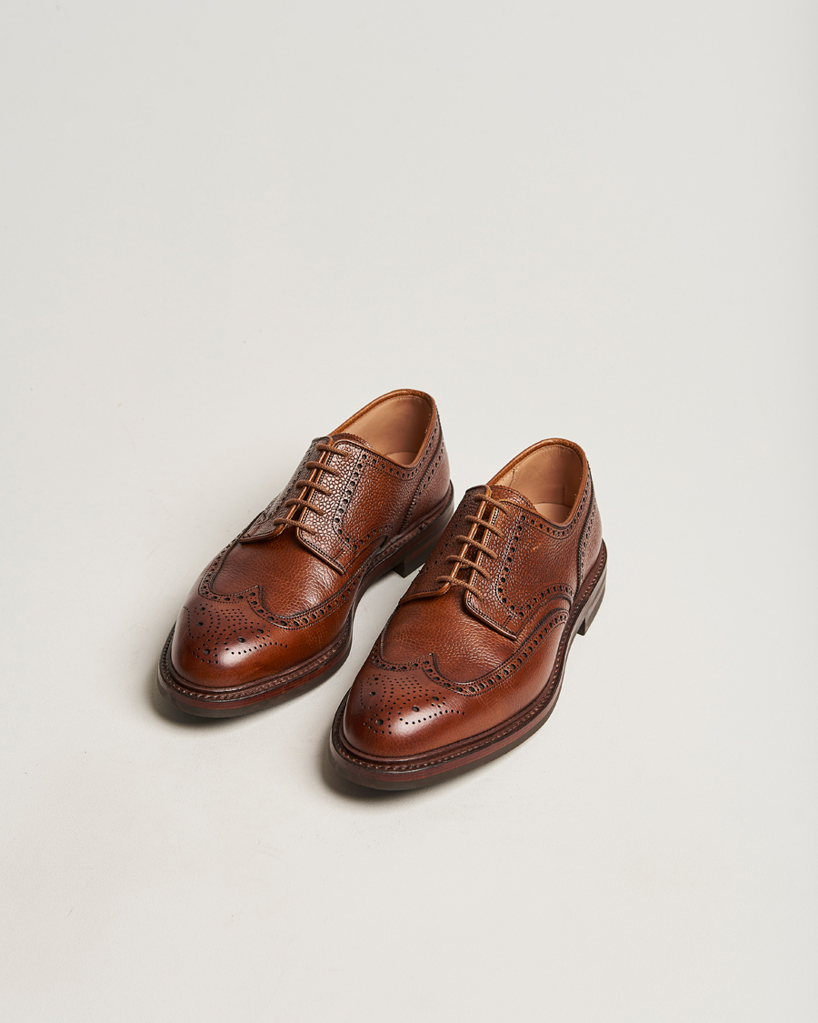 Herre | Tidløse klassikere | Crockett & Jones | Pembroke Derbys Tan Grained Calf