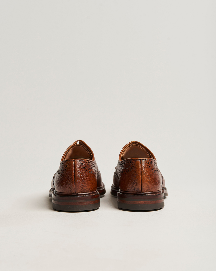 Herre | Brogues | Crockett & Jones | Pembroke Derbys Tan Grained Calf