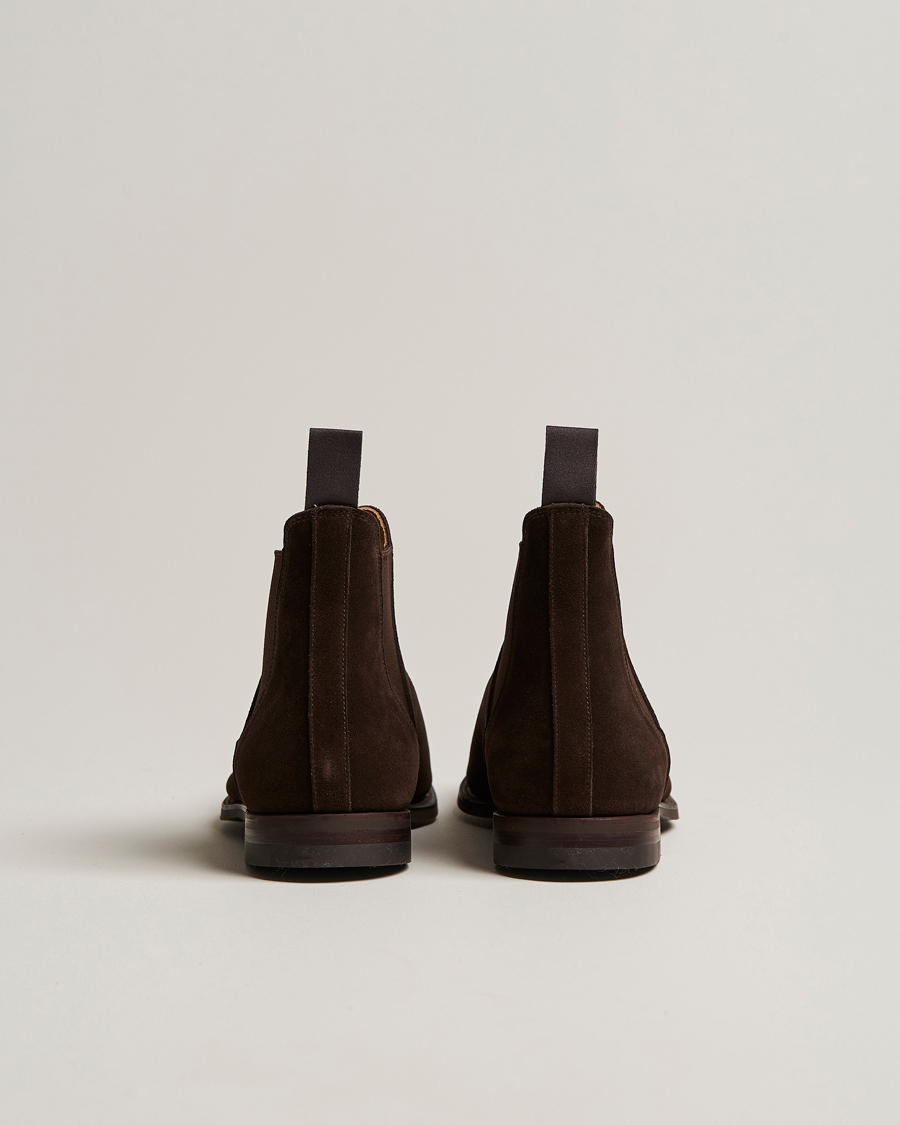 Herre | Støvler | Crockett & Jones | Chelsea 8 Boot Dark Brown Suede
