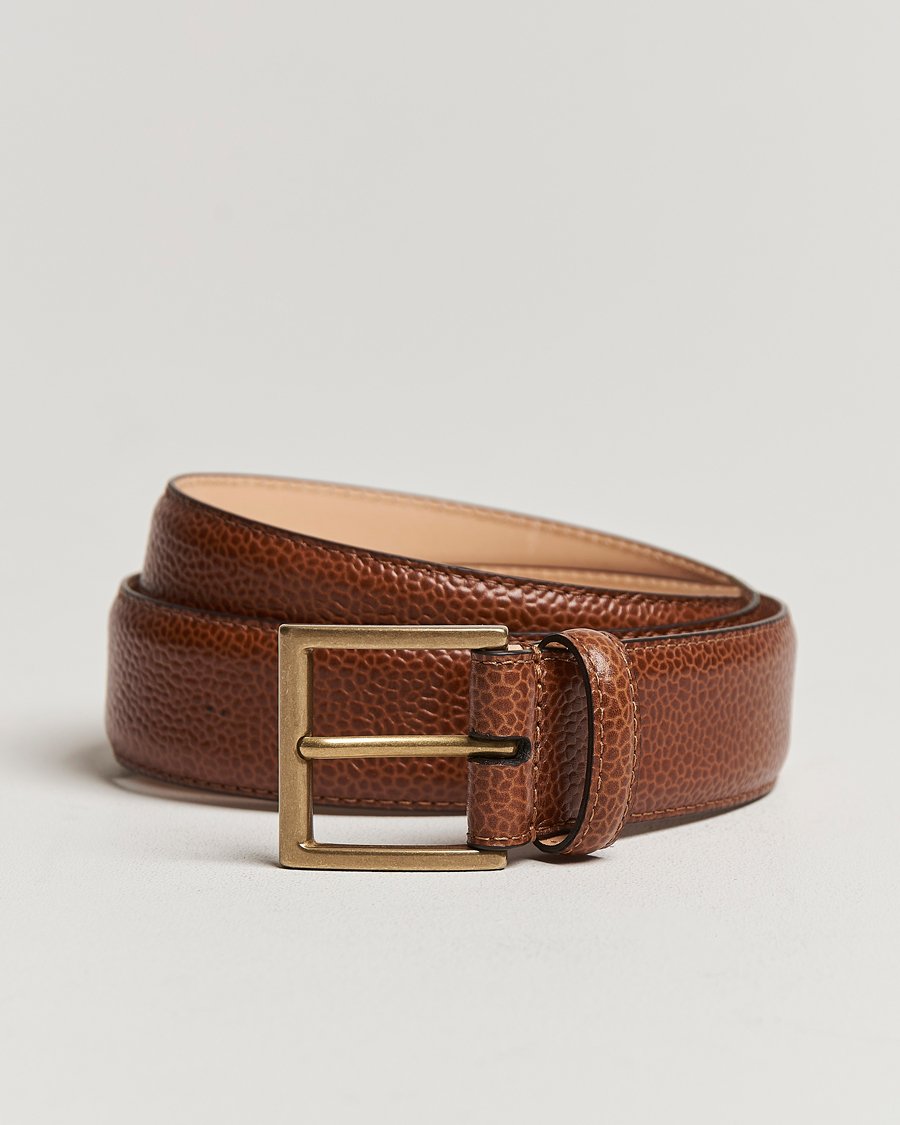 Herre | Bælter | Crockett & Jones | Belt 3,5 cm Tan Grained Calf