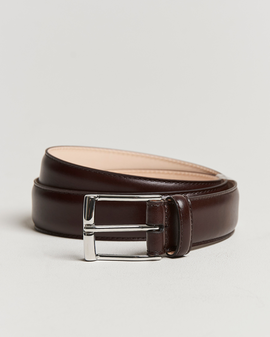 Herre | Bælter | Crockett & Jones | Belt 3,2 cm Dark Brown Calf