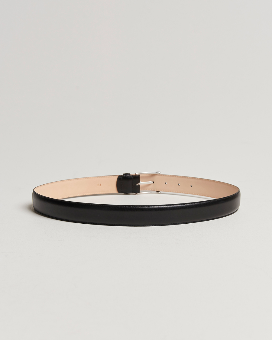 Herre | Crockett & Jones | Crockett & Jones | Belt 3,2 cm Black Calf