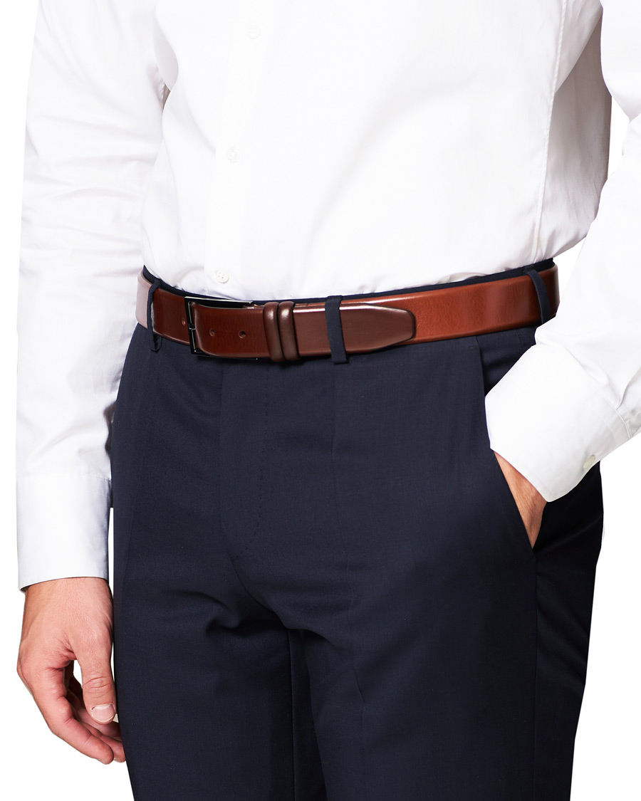 Herre | BOSS Carmello Leather Belt 3,5 cm Medium Brown | BOSS BLACK | BOSS Carmello Leather Belt 3,5 cm Medium Brown