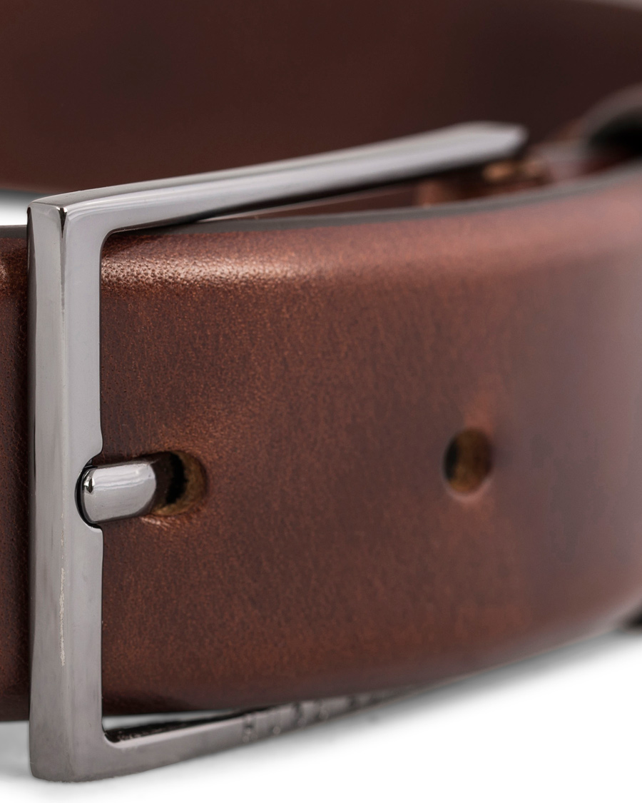 Herre | BOSS Carmello Leather Belt 3,5 cm Medium Brown | BOSS BLACK | BOSS Carmello Leather Belt 3,5 cm Medium Brown
