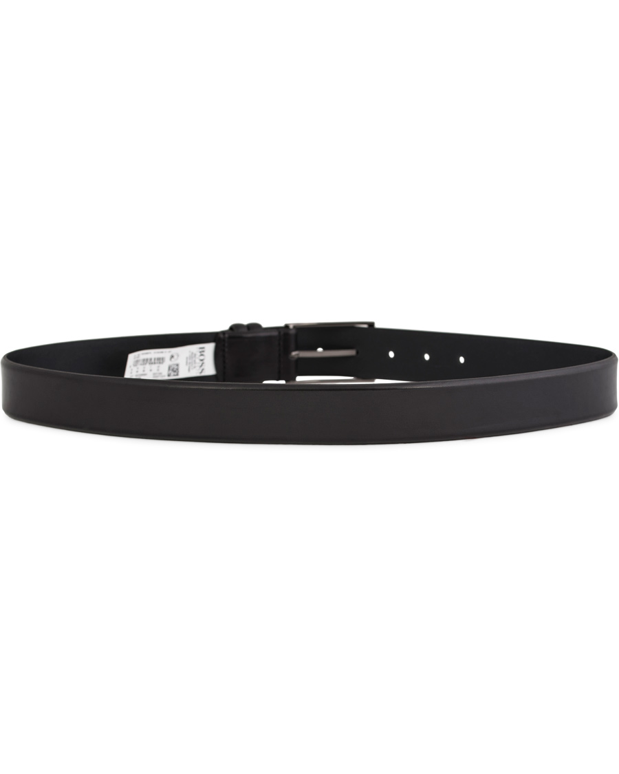 Herre | BOSS Carmello Leather Belt 3,5 cm Black | BOSS BLACK | BOSS Carmello Leather Belt 3,5 cm Black
