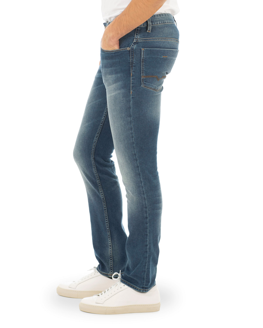 BOSS Casual 63 Slim Fit Jeans Washed Blue - CareOfCarl.dk