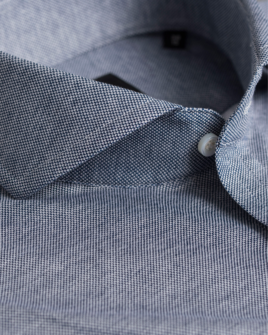 Herre | Skjorter | BOSS BLACK | BOSS Tailored Swain Slim Fit Shirt Dark Blue