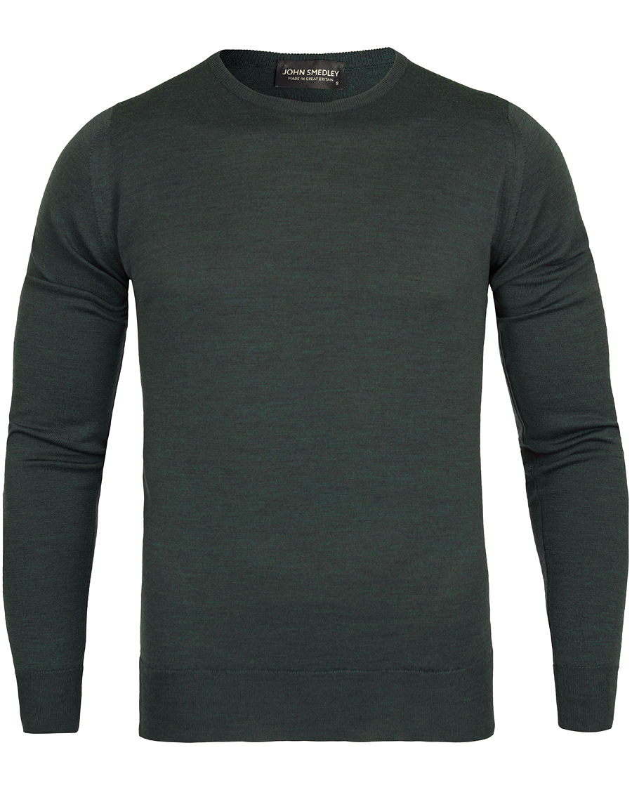 Herre | Trøjer | John Smedley | Cleves Fine Merino C-Neck Pullover Racing Green
