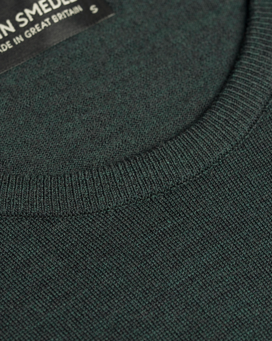 Herre | Trøjer | John Smedley | Cleves Fine Merino C-Neck Pullover Racing Green