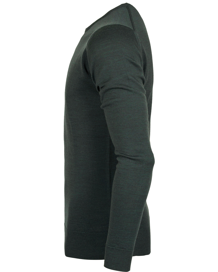 Herre | Trøjer | John Smedley | Cleves Fine Merino C-Neck Pullover Racing Green