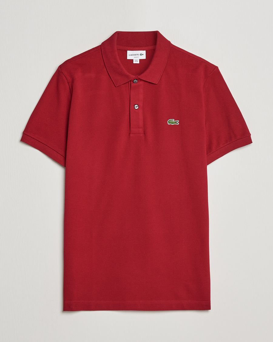 Herre |  | Lacoste | Slim Fit Polo Piké Bordeaux