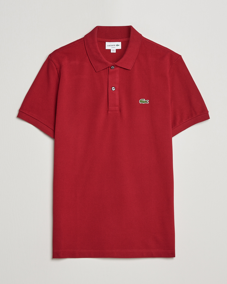 Herre | Polotrøjer | Lacoste | Slim Fit Polo Piké Bordeaux