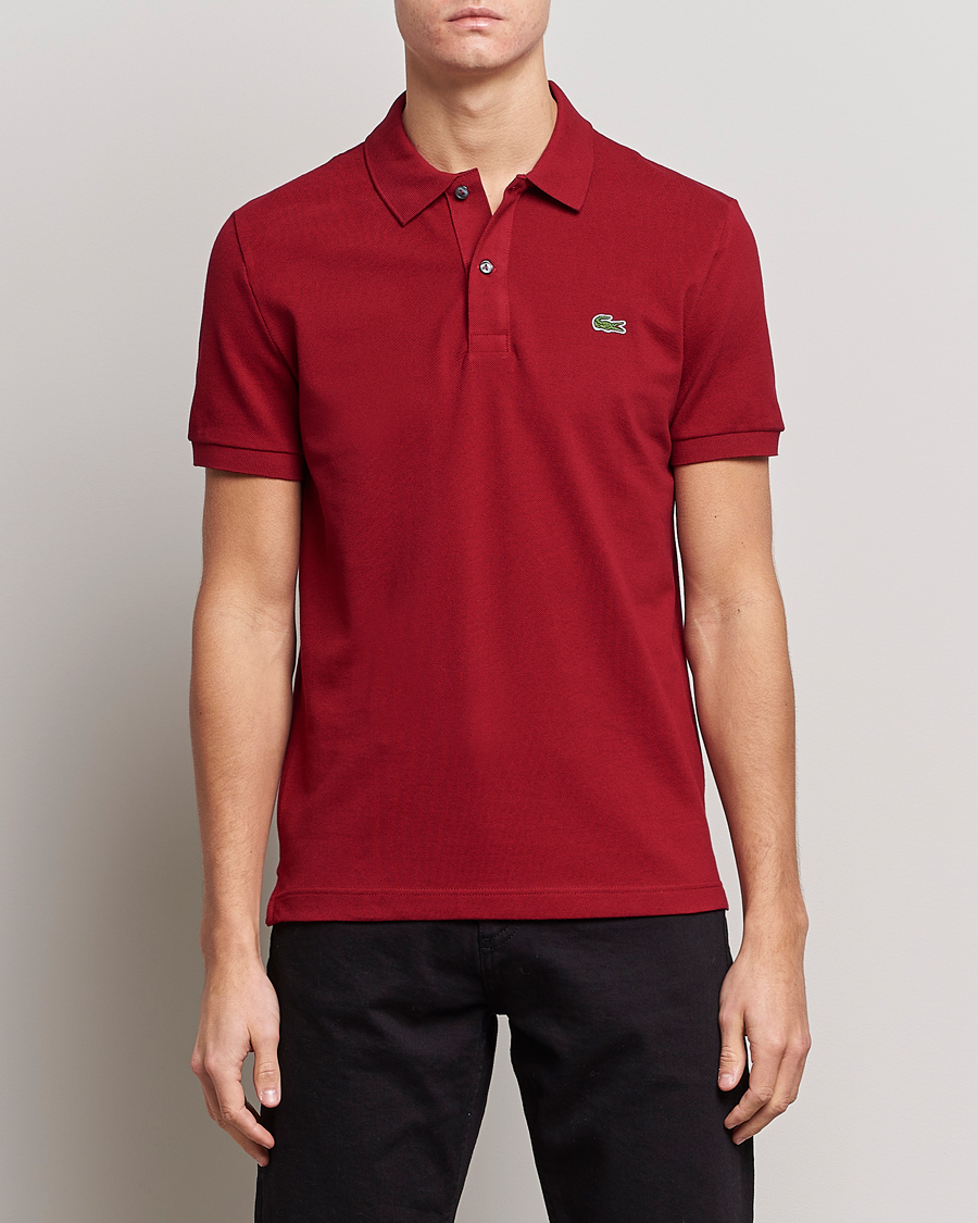 Herre | Polotrøjer | Lacoste | Slim Fit Polo Piké Bordeaux